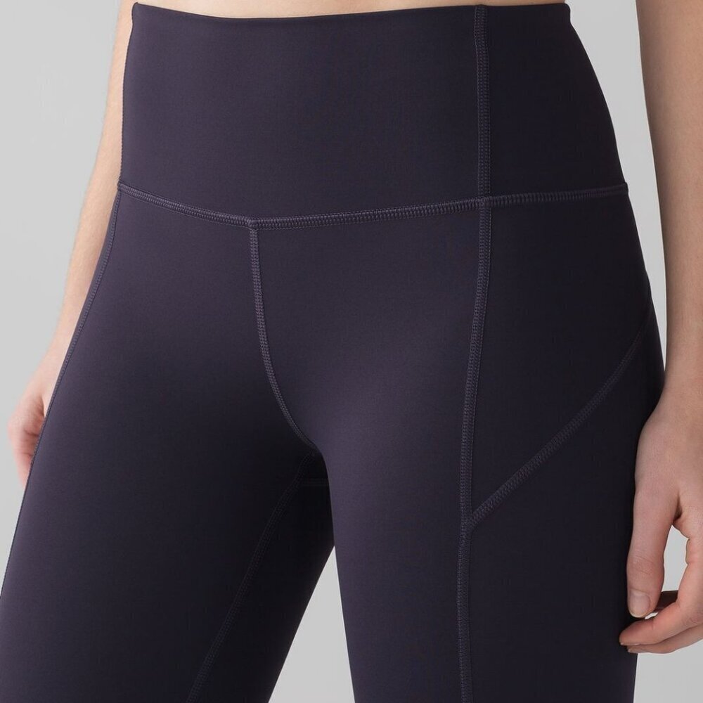 🍇 Lululemon Anew Crop (21") - Black Grape - Size 6 - Excellent Condition 💜 - Picture 5 of 16